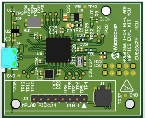 Microchip Technology Kit d’évaluation haptique EV86G67A